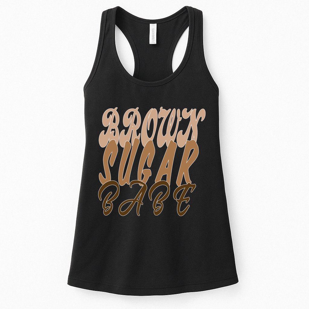 Black Pride Brown Sugar Babe Melanin Womens Tank Top