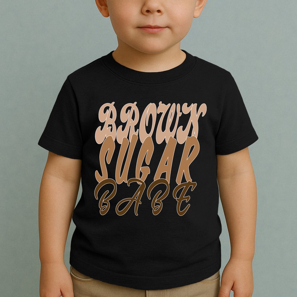 Black Pride Brown Sugar Babe Melanin Toddler T-Shirt
