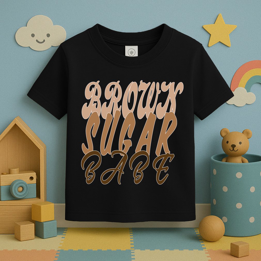 Black Pride Brown Sugar Babe Melanin Toddler T-Shirt