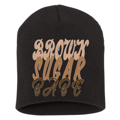 Black Pride Brown Sugar Babe Melanin Short Acrylic Beanie