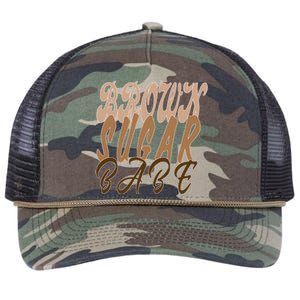 Black Pride Brown Sugar Babe Melanin Retro Rope Trucker Hat Cap