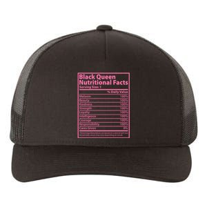 Black Queen Nutritional Facts Yupoong Adult 5-Panel Trucker Hat