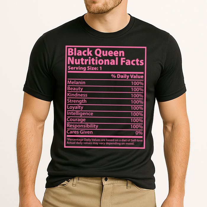 Black Queen Nutritional Facts Cooling Performance Crew T-Shirt