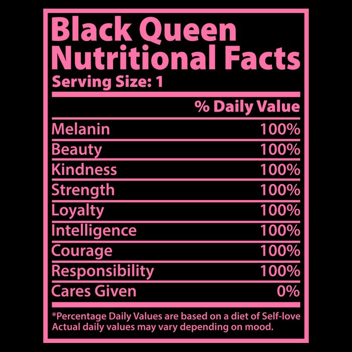 Black Queen Nutritional Facts Cooling Performance Crew T-Shirt