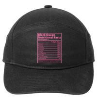 Black Queen Nutritional Facts 7-Panel Snapback Hat