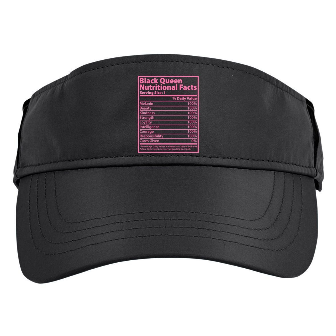 Black Queen Nutritional Facts Adult Drive Performance Visor