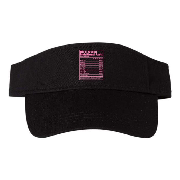 Black Queen Nutritional Facts Valucap Bio-Washed Visor