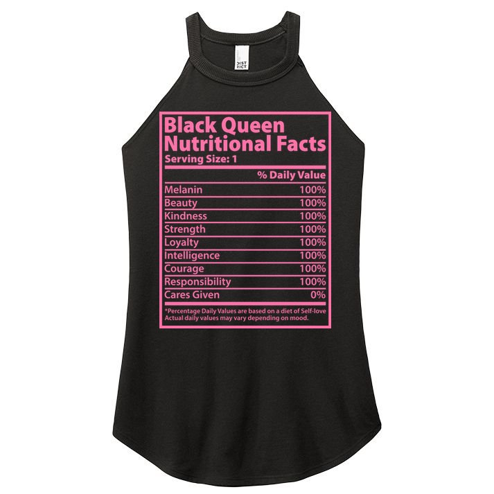 Black Queen Nutritional Facts Women's Perfect Tri Rocker Tank