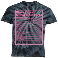 Black Queen Nutritional Facts Kids Tie-Dye T-Shirt