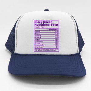 Black Queen Nutritional Facts Trucker Hat