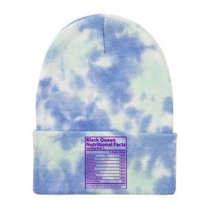 Black Queen Nutritional Facts Tie Dye 12in Knit Beanie