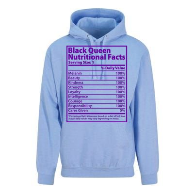 Black Queen Nutritional Facts Unisex Surf Hoodie