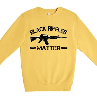 Black Riffles Matter Premium Crewneck Sweatshirt