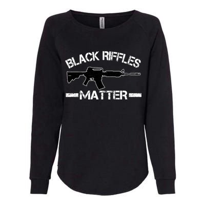 Black Riffles Matter Womens California Wash Sweatshirt