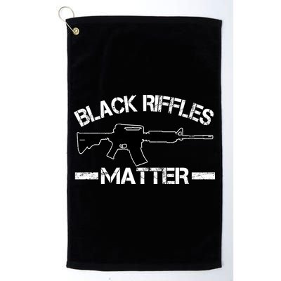 Black Riffles Matter Golf Towel