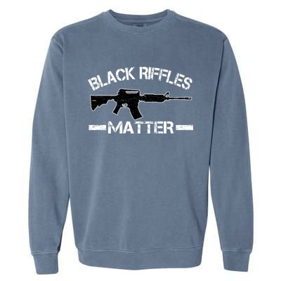 Black Riffles Matter Garment-Dyed Sweatshirt