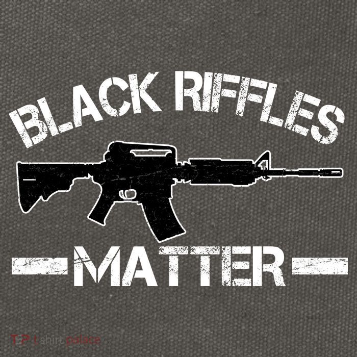 Black Riffles Matter Cotton Canvas Backpack