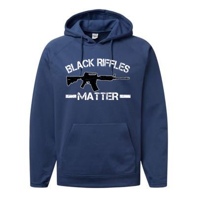 Black Riffles Matter Performance Fleece Hoodie