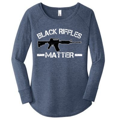 Black Riffles Matter Women's Perfect Tri Tunic Long Sleeve Shirt