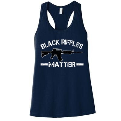 Black Riffles Matter Women's Racerback Tank