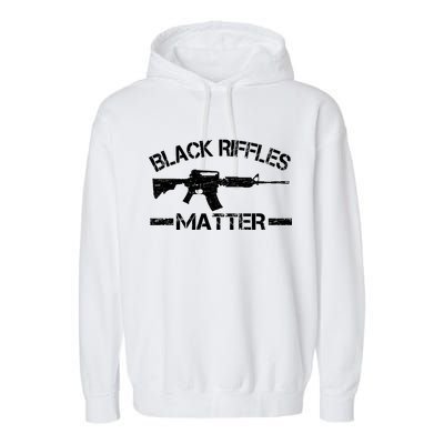 Black Riffles Matter Garment-Dyed Fleece Hoodie