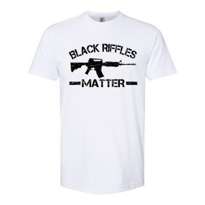 Black Riffles Matter Softstyle CVC T-Shirt