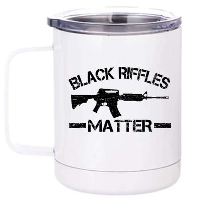 Black Riffles Matter 12 oz Stainless Steel Tumbler Cup