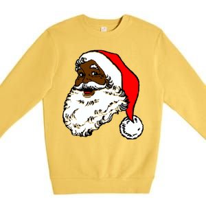 Black Santa Claus Christmas Premium Crewneck Sweatshirt