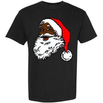 Black Santa Claus Christmas Garment-Dyed Heavyweight T-Shirt