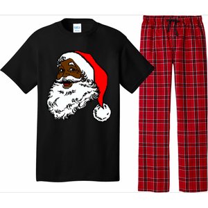 Black Santa Claus Christmas Pajama Set