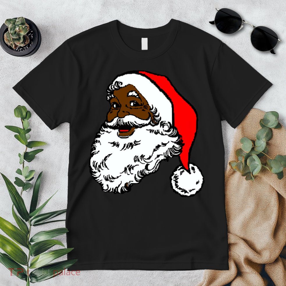 Black Santa Claus Christmas Premium T-Shirt