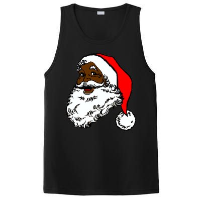 Black Santa Claus Christmas PosiCharge Competitor Tank