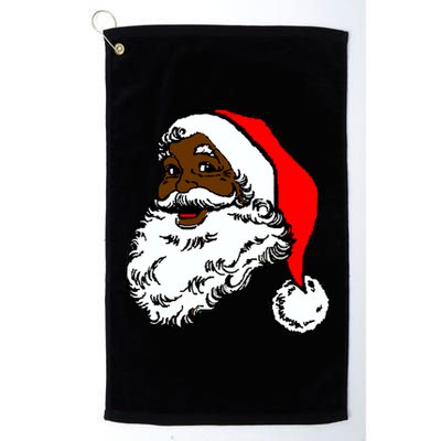 Black Santa Claus Christmas Platinum Collection Golf Towel