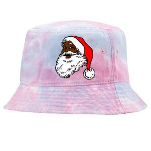 Black Santa Claus Christmas Tie-Dyed Bucket Hat