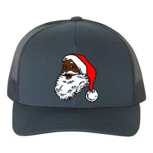 Black Santa Claus Christmas Yupoong Adult 5-Panel Trucker Hat