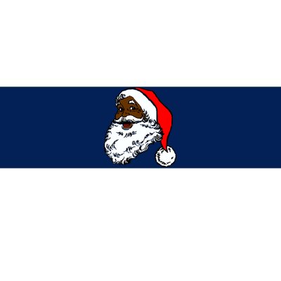 Black Santa Claus Christmas Bumper Sticker