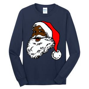 Black Santa Claus Christmas Tall Long Sleeve T-Shirt