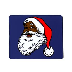 Black Santa Claus Christmas Mousepad