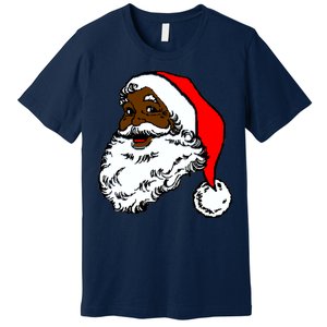 Black Santa Claus Christmas Premium T-Shirt