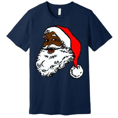 Black Santa Claus Christmas Premium T-Shirt