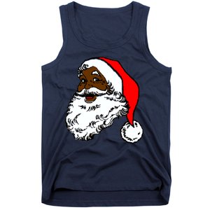 Black Santa Claus Christmas Tank Top