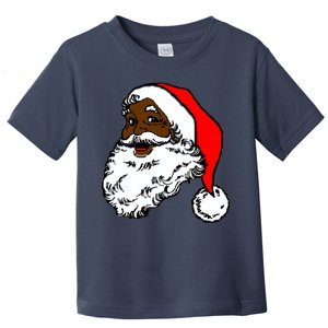 Black Santa Claus Christmas Toddler T-Shirt