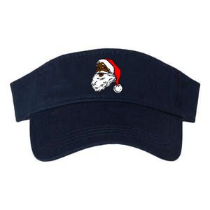 Black Santa Claus Christmas Valucap Bio-Washed Visor