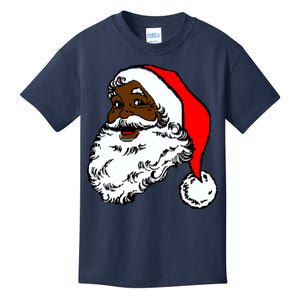 Black Santa Claus Christmas Kids T-Shirt