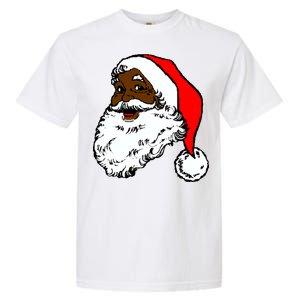 Black Santa Claus Christmas Garment-Dyed Heavyweight T-Shirt