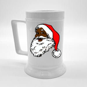 Black Santa Claus Christmas Beer Stein