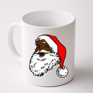 Black Santa Claus Christmas Coffee Mug