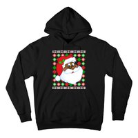 Black Santa Claus Ugly Christmas Sweater Hoodie