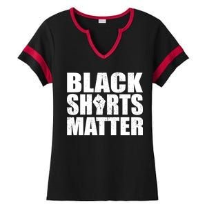 Black Shirts Matter Ladies Halftime Notch Neck Tee