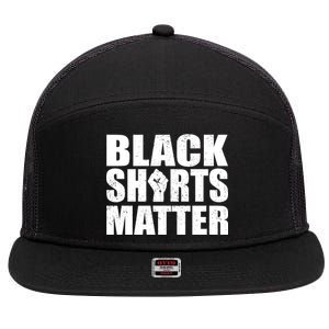 Black Shirts Matter 7 Panel Mesh Trucker Snapback Hat